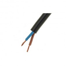 Lietkabelis OMY kabelis 2x1.0mm2 (juodas, 100m)