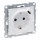 Baltas kištukinis lizdas su įžeminimu ir USB-C įkroviklio lizdu Suno Legrand 721129