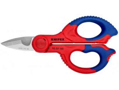 Kabelio kirpimo žirklės su plastikiniu dėklu KNIPEX 9505155SB (155mm)