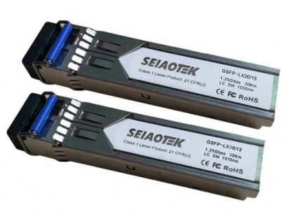 Integruojamas keitiklis SFP BiDi GSFP-LX40/15 (1.25Gbps, Single-mode, TX155nm, LC, 40km)