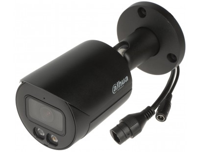 Dahua Bullet IPC-HFW2849S-S-IL-0280B-BLACK F2.8 (Juoda, 8MP 4K UHD, ~104°, IR+balta šviesa 30m, IP67)