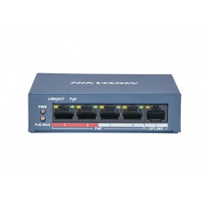 5 prievadų, 4 PoE komutatorius Hikvision DS-3E0105P-E/M(B)