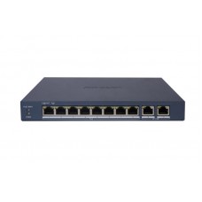 10 prievadų, 8 PoE komutatorius Hikvision DS-3E1510P-EI/M(B)