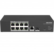 Hikvision 10 prievadų 8 PoE prievadų komutatorius DS-3T1310P-SI/HS
