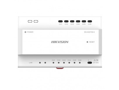 Dviejų laidų vaizdo/garso skirstytuvas Hikvision DS-KAD706-S