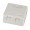 Virštinkinė dvivietė montavimo dėžutė EFB ET-25168 (2 x RJ45, balta)