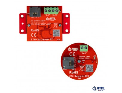 Konverterių komplektas ATTE ETH-2WIRE-A-SET2