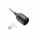 Lemputės lizdas su laidu GTV GZ-E27000-10 (juodas, E27, 60W)