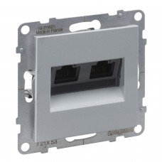 Kompiuterinis lizdas aliuminis SUNO Legrand 721353 (2xRJ45, UTP 6)