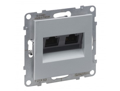 Kompiuterinis lizdas aliuminis SUNO Legrand 721353 (2xRJ45, UTP 6)