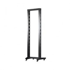 19'' 37U Atviras rėmas viengubas 550x600 (juodas)