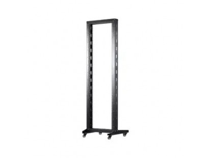 19'' 37U Atviras rėmas viengubas 550x600 (juodas)