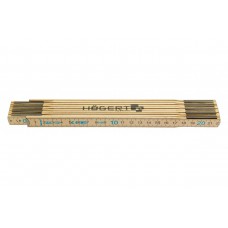 Medinė ruletė HOGERT HT4M262 (2m x 16mm)