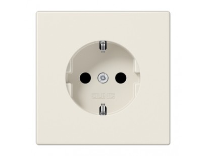 Kištukinis lizdas su įžeminimu JUNG LS1520 (dramblio kaulo spalvos, 16A/250V)