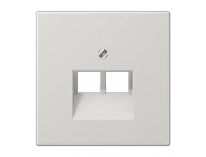Kompiuterinio lizdo apdaila JUNG LS969-2UALG (pilka, 2xRJ45)