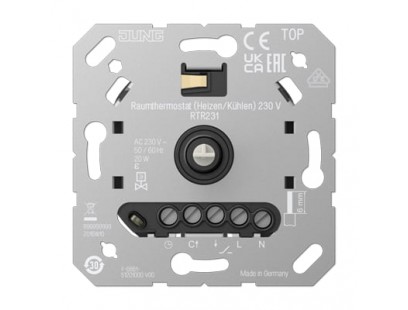 Kambario termostatas JUNG RTR231 (20w, 100mA, 230V)
