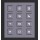 Klaviatūra SP praėj. sist. Hikvision DS-KD-KP/Black (Juoda, Su pašvietimu, IP65, RS-485)