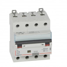 Current drain relay with automatic switch 411188 Legrand (AC, 25A, 4P, 30mA, 400V)