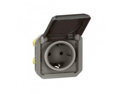 Kištukinio lizdo mechanizmas Legrand 069871L (Antracitas)