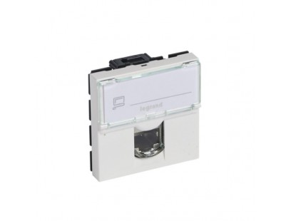 RJ45 lizdas Legrand Mosaic 076564 (Baltas, UTP Cat6, 2 mod.)
