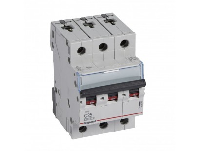 Automatinis jungiklis MCB RX3 TX 6000 Legrand 403547 (25A, 3P, 400V, 6kA)
