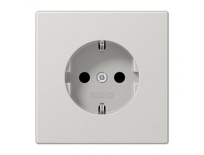 Kištukinis lizdas su įžeminimu JUNG LS1520LG (pilkas, 16A/250V)
