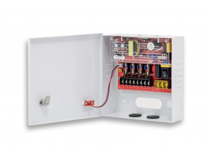 Maitinimo blokas su korpusu PowerBubble PBWD1203-04C (3A/12V, 4 išėjimai su saug.)