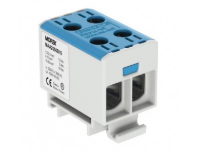Gnybtas OTL50-2 Morek MAA2050B10 (mėlyna, 2x1.5-50mm2, Al/Cu, 1000V)