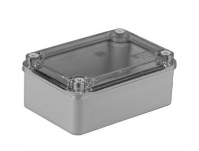 Hermetinė dėžutė skaidriu dangteliu Pawbol S-BOX 216-P (pilka, 120x80x50)