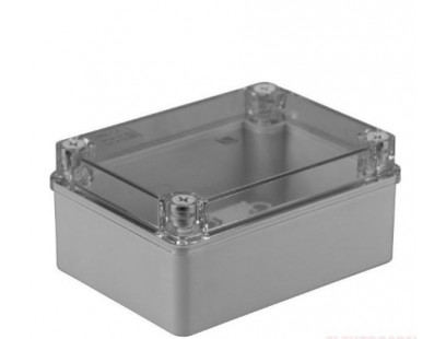 Hermetinė dėžutė skaidriu dangteliu Pawbol S-BOX 306-P (pilka, 150x110x70)