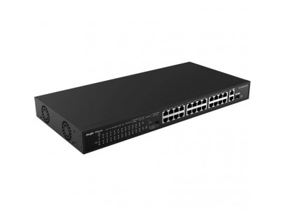 18 prievadų komutatorius Ruijie RG-ES118GS-P (Nevaldomas, 16 x PoE+)