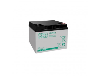 Akumuliatorius (AGM) SSB SBL (40Ah, 12V, F13 M6, VRLA)