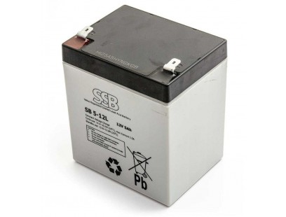 Akumuliatorius (AGM) SSB SB (5Ah, 12V, F2, VRLA)