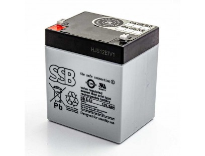 Akumuliatorius (AGM) SSB SB (5Ah, 12V, F1, VRLA)