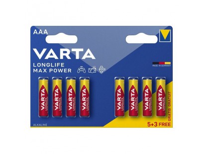 Baterija VARTA Alkaline Max Power LR03/AAA (8 vnt.)
