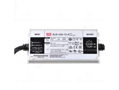 Impulsinis maitinimo šaltinis LED 96W 12V 8A IP67, dimeriuojamas, Mean well XLG-100-12-A