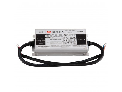Impulsinis maitinimo šaltinis LED 24V 75W 3.1A, IP67, dimeriuojamas, MEAN WELL, XLG-75-24-A