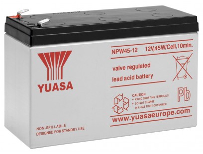 Akumuliatorius YUASA NPW45-12 (8.5Ah, 12V, F2, 45W, VRLA, AGM, gilus iškrovimas)
