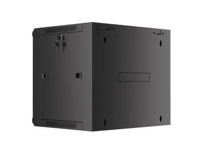 Komutacinė spinta 19'' pakabinama 18U 600x450mm (juoda, nesurinkta, IP20) ASP2-6412
