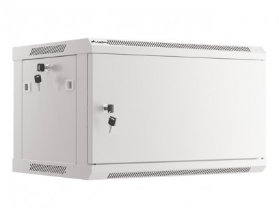Komutacinė spinta 19'' pakabinama 6U 600x450mm (pilka, surinkta, IP20) AWM2-6406