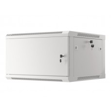 Komutacinė spinta 19'' pakabinama 6U 600x600mm (pilka, nesurinkta, IP20) ASP2-6606