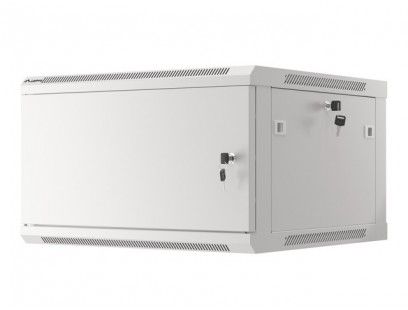 Komutacinė spinta 19'' pakabinama 6U 600x600mm (pilka, nesurinkta, IP20) ASP2-6606