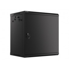 Komutacinė spinta 19'' pakabinama 12U 600x600mm (juoda, nesurinkta, IP20) ASP2-6612