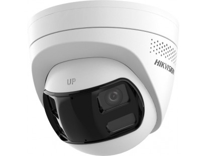 Hikvision dome DS-2CD1363G2P-LIUF/SL F2.8 (balta, 6 MP, 180°, 30 m LED, Smart Hybrid)
