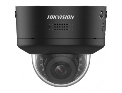 Hikvision dome DS-2CD2787G2H-LIPTRZS2U/SL F2.8-12 (juoda, 8 MP, IR, LED iki 40m, ColorVu, DarkFighter)