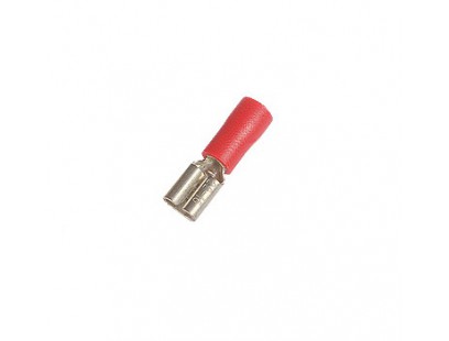 AFH-1.5/6.3 izoliuotas kištukinis lizdas (1.5mm², raudonas)
