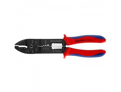 Kabelio nužievinimo ir jungčių užspaudimo replės KNIPEX 9722240