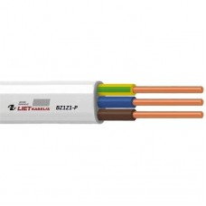 Plokščias maitinimo kabelis BZ1Z1-P 3x1.5 (behalogeninis, XLPE, 100 m)