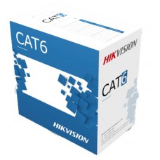 Kabelis ryšio Hik-vision UTP 6E (Gysla-0.53mm, ritė 305m, vidaus) DS-1LN6-UE-W