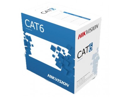 Kabelis ryšio Hik-vision UTP 6E (Gysla-0.53mm, ritė 305m, vidaus) DS-1LN6-UE-W